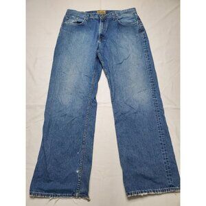 BKE 67 San Antonio Jeans Men's Size 36x32 Y2K Baggy Wide Leg Distressed KBK3032L